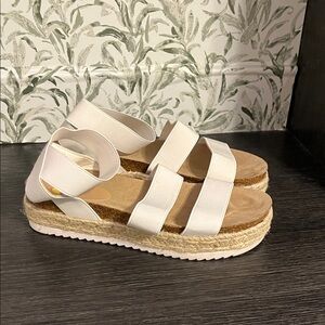 Stylish White Espadrille Sandals